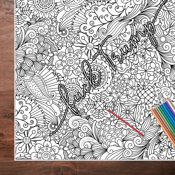 Adult Stress Relief Coloring Page