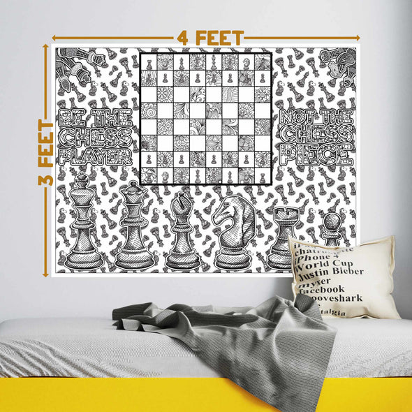 Chess Coloring Poster