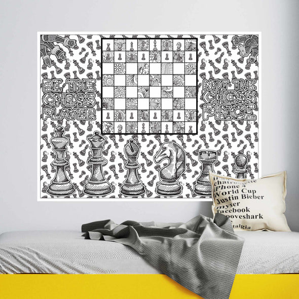 Chess Coloring Poster