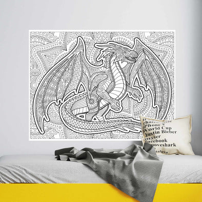 Dragon Coloring Poster (Wall)