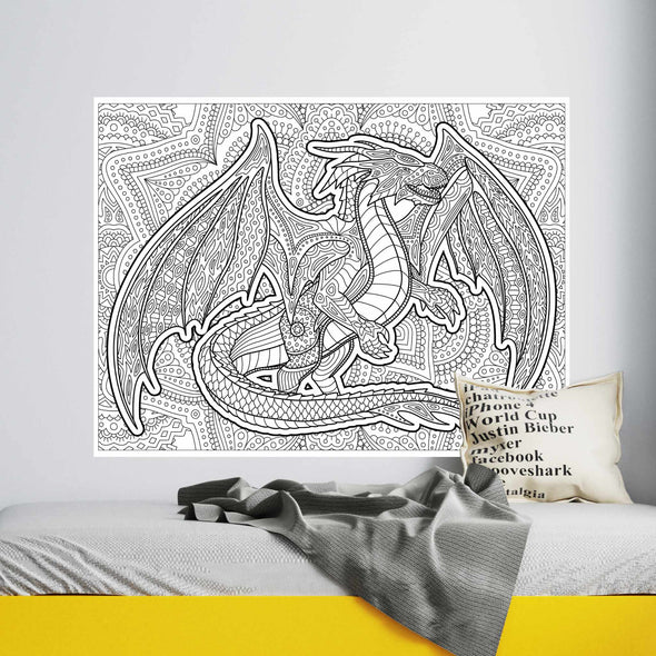 Dragon Coloring Poster (Wall)