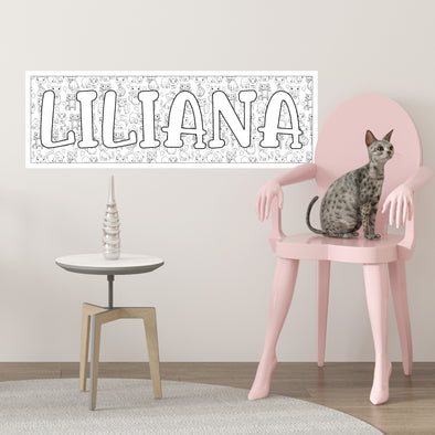 Kitty Cats Name Poster